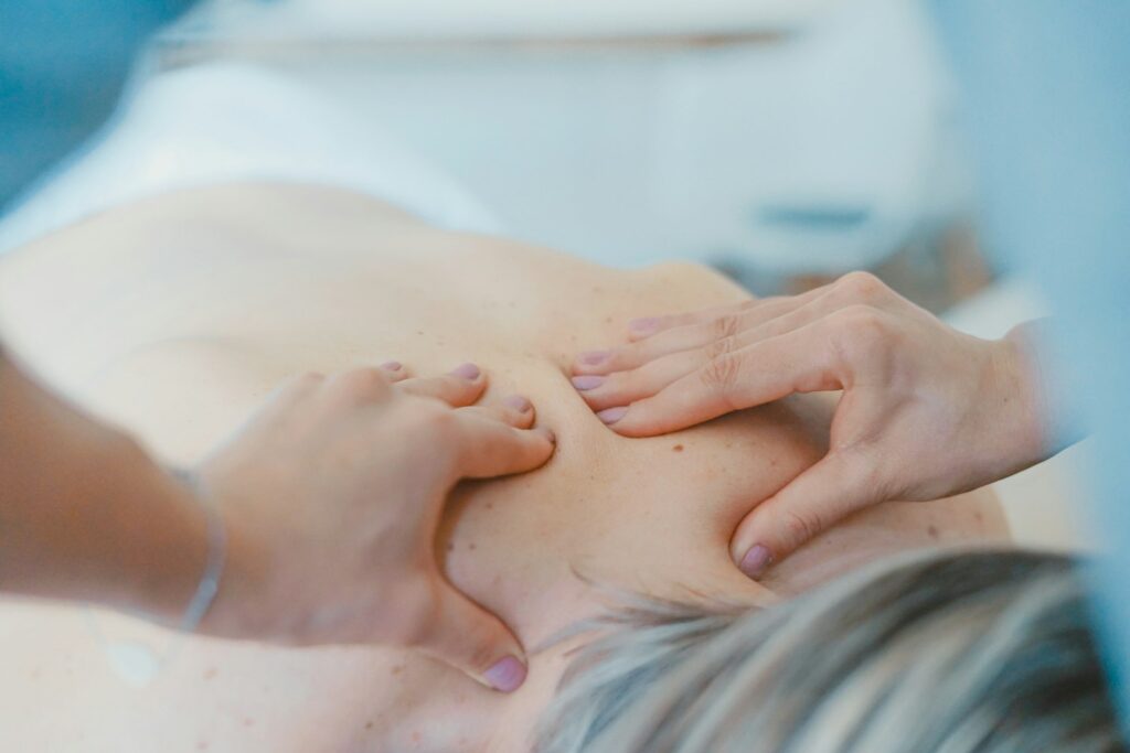 Anti-Stress-Massage am Rücken