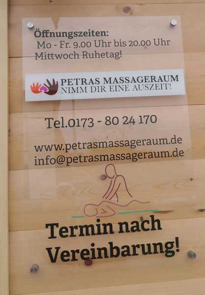 Einblick in Petras Massageraum